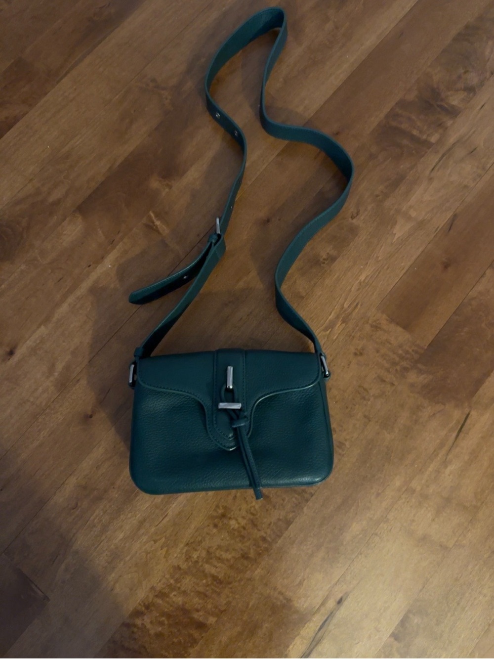 Vince Camuto Genuine Leather Crossbody Bag Dark Green NWOT
